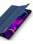 iPad Pro 12.9 (2020-2018 )Kılıf Kalem Yerli Soft Tpu Mıknatıslı Kılıf AL-32542 Mavi 3