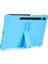 Galaxy Tab S7 Plus SM-T970 - T975 - 12.4 Inç Standlı Silikon Kılıf Açık Mavi 3