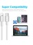 AL2585 Type C To Lightning iPhone Uyumlu Şarj Data Kablosu 2 Metre Beyaz 4