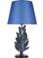 Modern Dizayn Yaprak Abajur Cobalt Mavi 2