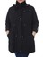 Kadın Büyük Beden Pamuklu Mevsimlik Trençkot 3019 Siyah/black 21S32003019 4