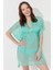 Mint Yeşili Basic Kaftan 1