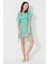Mint Yeşili Basic Kaftan 5