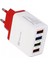 A6 Universal Çoklu Şarj Adaptörü 4 Port 48 W 3