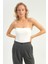 Ince Askılı Bodysuit Ekru 1
