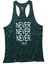 Fitness Gym Tank Top Yeşil Sporcu Atleti Yüksek Pamuklu Nefes Alabilir Kumaş 1