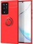 - Samsung Galaxy Note 20 Ultra - Kılıf Yüzüklü Karbon Ravel Silikon Kapak - Kırmızı - T14614 1