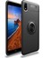 - Xiaomi Redmi 7A - Kılıf Yüzüklü Karbon Ravel Silikon Kapak - Siyah - T10543 1