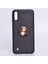 - Samsung Galaxy M10 - Kılıf Yüzüklü Karbon Ravel Silikon Kapak - Siyah-Rose Gold 1