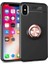 - Apple iPhone XS Max 6.5 - Kılıf Yüzüklü Karbon Ravel Silikon Kapak - Siyah-Rose Gold 1