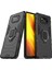 Xiaomi Poco X3 Nfc Batman Serisi Yüzük Standlı Armor Kılıf - Siyah 1