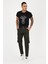 Slim Fit Körüklü Cepli, Düğmeli, Esnek Kumaş Erkek Kargo Pantolon 3