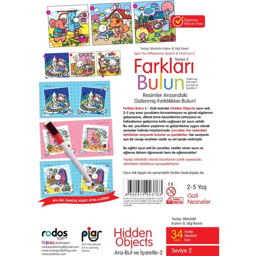 Piar Kids Farklari Bulun Oyun Seti Seviye 2 Fiyati