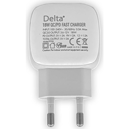Delta Mobile DT228 Micro Kablolu QC3.0A 18W Ev Şarj Seti Fiyatı