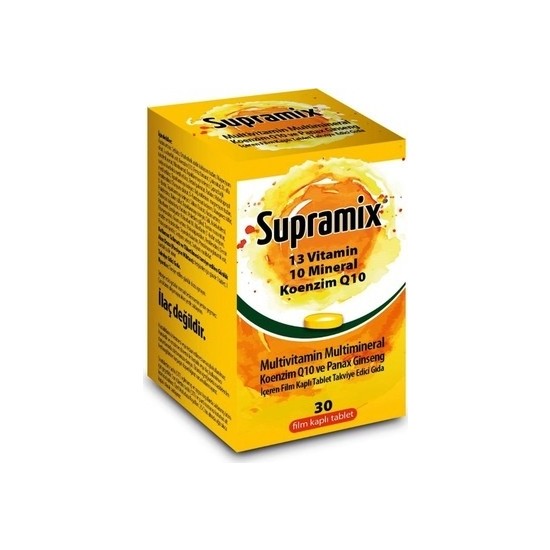Supramix Multivitamin Mineral ve Koenzim Q10 30 Tablet Fiyatı