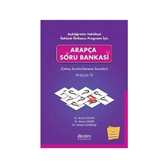 Akdem Yayınları Arapça Soru Bankası ( Çıkmış Sorular- Deneme Sınavları) Arapça Iv