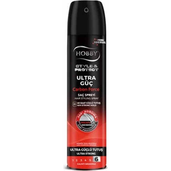 Hobby S&p Carbon Saç Spreyi Ultra Güçlü 250 ml