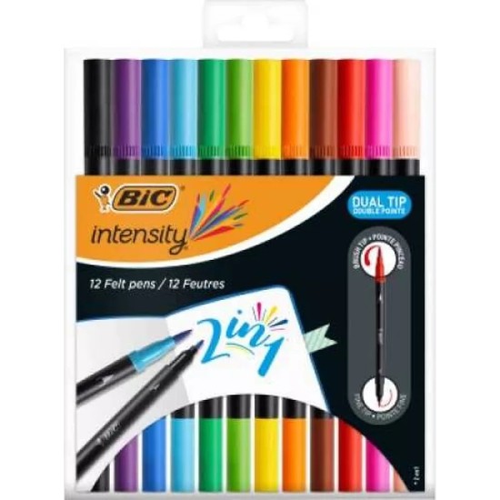 Bic Intensity Dual Tip Çift Taraflı Keçeli Kalem 12 Renk Fiyatı