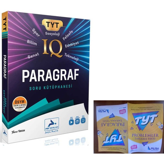 Paraf Yayınları TYT Iq Paragraf Soru Kütüphanesi Baskı Kitabı