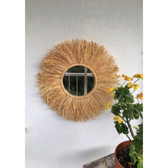 Woodda Dekoratif Aynalı Rafya Duvar Süsü Bohemian Style 45 Fiyatı Woodda Dekoratif Aynalı Rafya Duvar Süsü Bohemian Style 45 Fiyatı