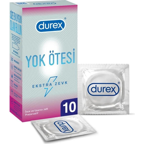 Durex Yok Ötesi Ekstra İnce Ekstra Zevk Prezervatif 10'lu