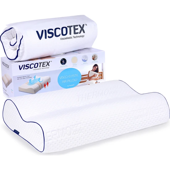 Viscotex Çift Bombeli Visco Yastık VSC001EX2 60X43X14/12