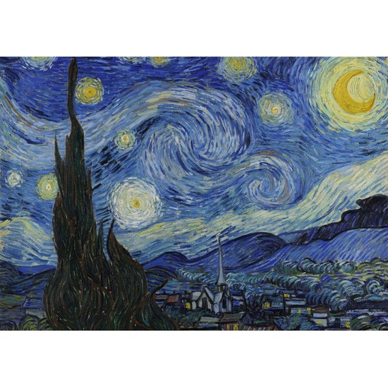 Güven Serigrafi Van Gogh 1000 Parça Ahşap Puzzle Yapboz