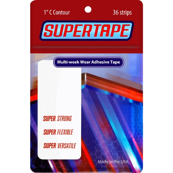 True Tape SUPERTAPE Protez Saç Bandı Oval (1''C - 2,5cm x 7.5cm) 36 Adet