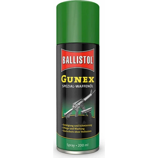 Ballistol Gunex 200 ml Sprey Sılah Bakım Yağı Bey Av