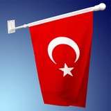 Özgüvenal Duvar Montajlı Direk ve Türk Bayrağı