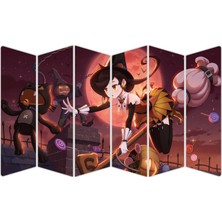 Renkselart Anime Kız Cadı Mdf TABLO-0020 Model-B