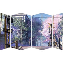 Renkselart Anime Tren Yolu Mdf TABLO-0050 Model-B