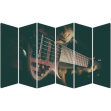 Renkselart Müzik Aleti Gitar Mdf TABLO-1390 Model-B
