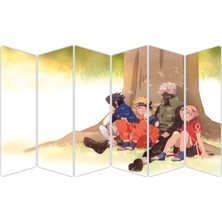 Renkselart Naruto Sasuke Kakashı Sakura Mdf TABLO-0354 Model-B