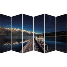 Renkselart Ahşap Iskele Yıldızlar Mdf TABLO-2313 Model-B