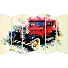Renkselart Retro Mdf TABLO-2830 Model-B
