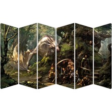 Renkselart Yüzüklerin Efendisi Mdf TABLO-3051 Model-B