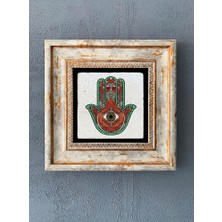 Oscar Stone Decor Çerçeveli Taş Duvar Dekoru 20 x 20 cm CDD-40-1004