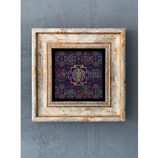 Oscar Stone Decor Çerçeveli Taş Duvar Dekoru 20 x 20 cm CDD-40-1006