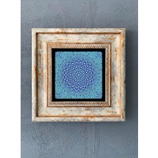 Oscar Stone Decor Çerçeveli Taş Duvar Dekoru 20 x 20 cm CDD-40-1007