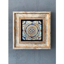 Oscar Stone Decor Çerçeveli Taş Duvar Dekoru 20 x 20 cm CDD-40-1018