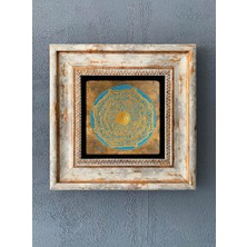 Oscar Stone Decor Çerçeveli Taş Duvar Dekoru 20 x 20 cm CDD-40-1022