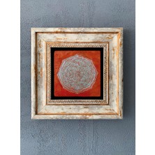 Oscar Stone Decor Çerçeveli Taş Duvar Dekoru 20 x 20 cm CDD-40-1052