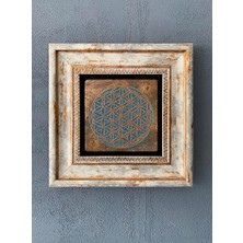 Oscar Stone Decor Çerçeveli Taş Duvar Dekoru 20 x 20 cm CDD-40-1084