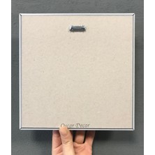 Oscar Stone Decor Çerçeveli Taş Duvar Dekoru 20 x 20 cm CDD-40-1087