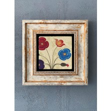 Oscar Stone Decor Çerçeveli Taş Duvar Dekoru 20 x 20 cm CDD-40-1158