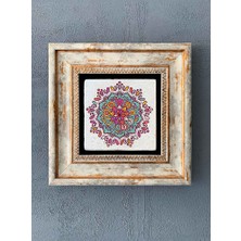 Oscar Stone Decor Çerçeveli Taş Duvar Dekoru 20 x 20 cm CDD-40-1277