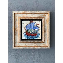 Oscar Stone Decor Çerçeveli Taş Duvar Dekoru 20 x 20 cm CDD-40-1289