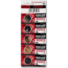 Maxell Lityum Pil - CR2025 Düğme Pil 3V - 5'li Paket