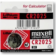 Maxell Lityum Pil - CR2025 Düğme Pil 3V - 5'li Paket